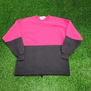 Vintage 90s Blank Sweatshirt Womens Small 21x26 Black Pink